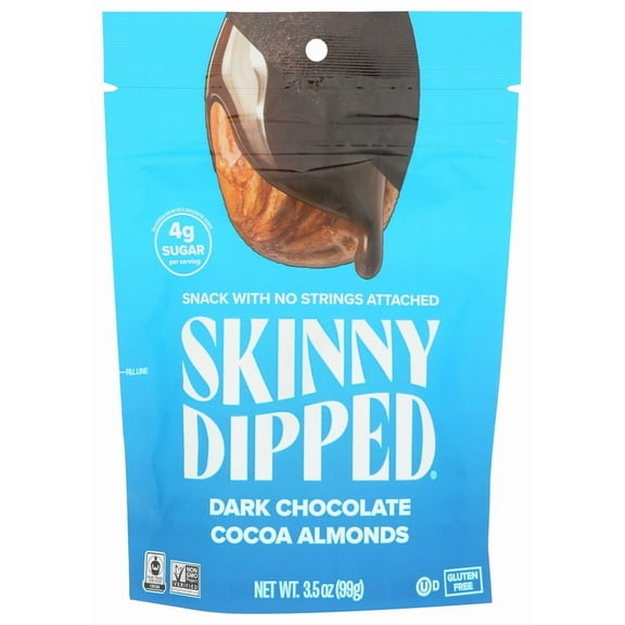 (Pack of 10) SkinnyDipped Almond Cocoa Dipped Pouch 3.5 oz