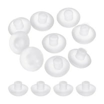 28Pack 5mm/0.2" Glass Table Top Bumpers with Stem Fit 3/16Inch, Clear