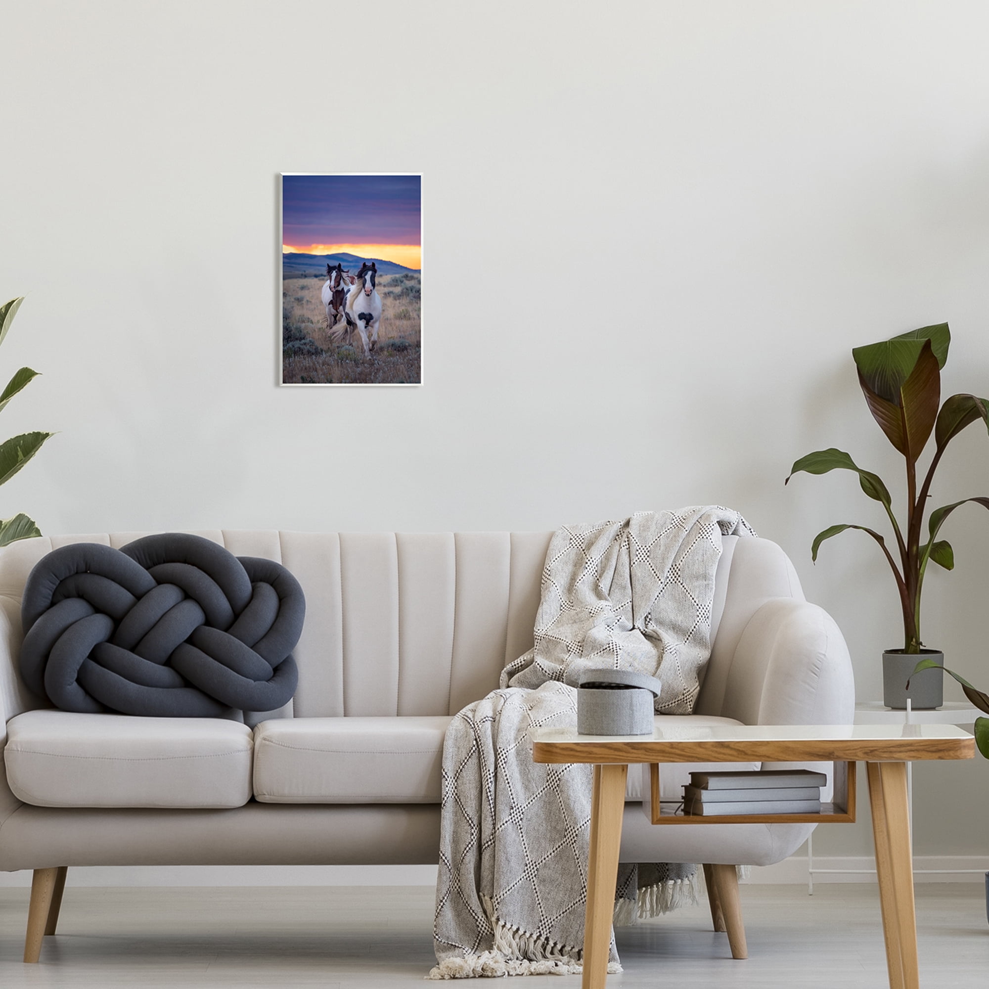 Stupell Industries Spotted Horses at Sunrise Animals & Insects Photography Unframed Art Print Wall Art, 10 x 15