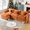 Orange, variant on GNIXUU 112" Oversized Sectional Sofa Cloud Couch for Living Room, Modern Chenille L Shaped Couch, Comfy Boucle Modular Sofa Sleeper with Moveable Ottoman & Memory Foam (Orange)