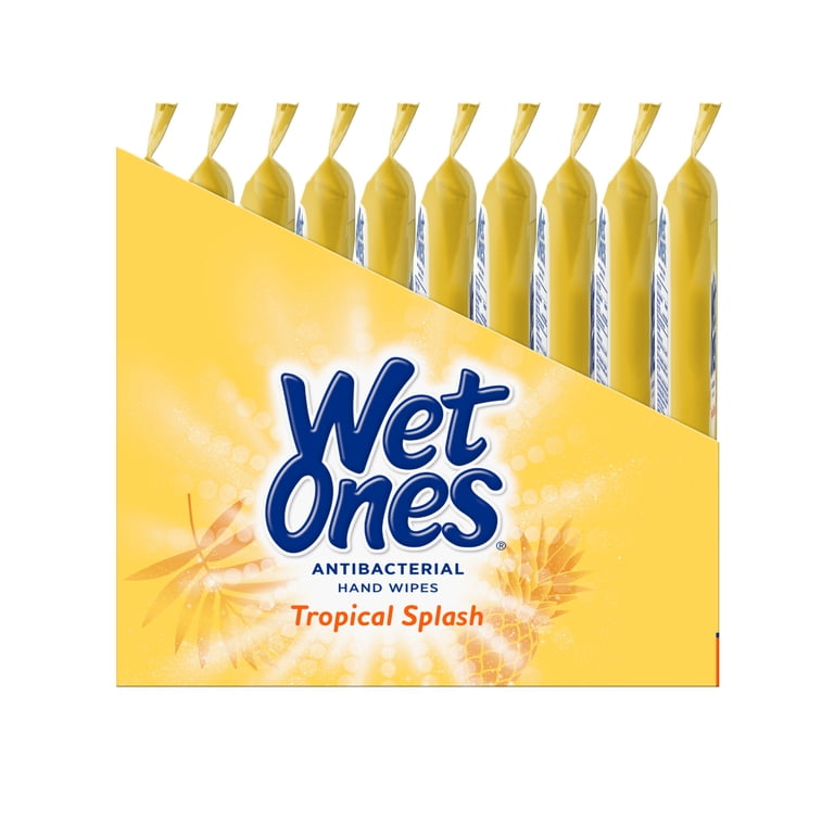 Wet Ones Antibacterial Hand Wipes, Tropical Splash, 10-Pack photo 6