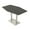 Asian Night w/Silver Base, variant on Hexagon Bistro Height Meeting Table Double Metal Base 46x72 Bar Table