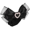 thumbnail image 4 of Filet à Cheveux pour Femmes, Pince à Cheveux avec Nœud Papillon, Filet en Maille pour Service Ballet, 4 of 9