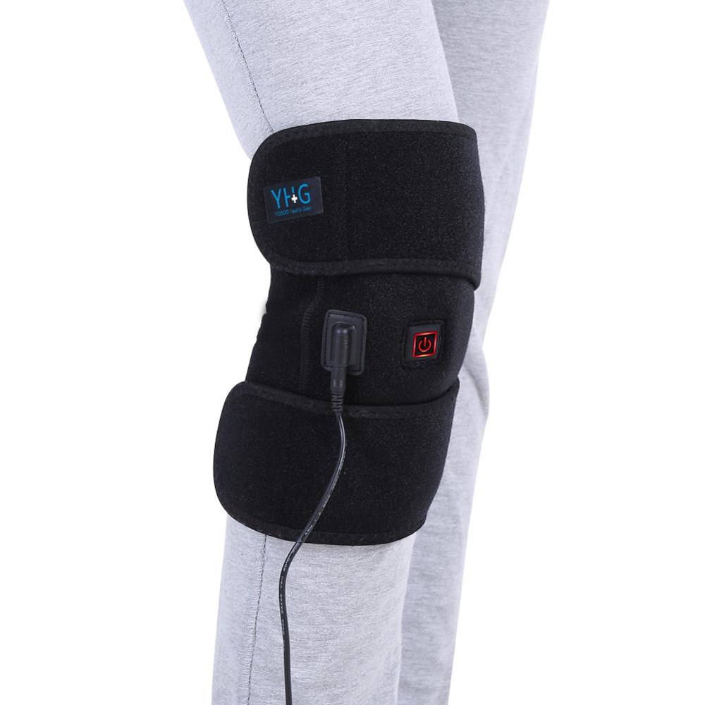 HERCHR Knee Brace, Heated Knee Brace Wrap Knee Heating Pad for Knee