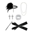 thumbnail image 3 of Conjunto de accesorios para mujer de los años 20 con diadema, estilo retro, accesorios creativos para fotos y decoración. Estilo D, 3 of 9