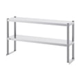 thumbnail image 3 of VEVOR Double Overshelf, Double Tier Stainless Steel Overshelf, 12 x 72 Inch Double Deck Overshelf, Height Adjustable Overshelf Prep Work Table for Kitchen, Restaurant and Workshop, 3 of 9