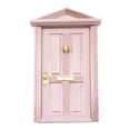 thumbnail image 2 of Mini modelo de puerta de madera Bien DIY Artesanía Regalos con pomo Decoración Juguete Puerta de madera para Sunnimix puerta de madera para casa de muñecas, 2 of 7