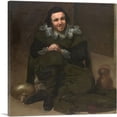 thumbnail image 1 of ARTCANVAS The Buffoon Calabacillas 1635 Canvas Art Print by Diego Velazquez - Size: 18" x 18" (0.75" Deep), 1 of 9