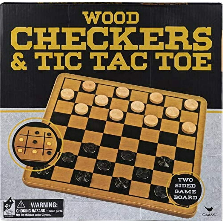 Chess Checkers and Tic-Tac-Toe Set, Classic Strategy Games, for Adults and  Kids Ages 6 and up