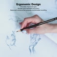 thumbnail image 3 of Pencils Set, Long Lasting Color Art Drawing Pencils 12pcs Ergonomic Design Graphite Pencils Drawing Set Sketching Kit For Friends Family And Artists, 3 of 8