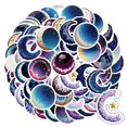 thumbnail image 6 of 35pcs Holographic Stickers Space Stationery Stickers PVC Galaxy Decals Moon Stickers for Laptops Phones Suitcases, 6 of 9
