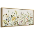 thumbnail image 2 of IDEA4WALL Extra Large Framed Canvas Print Wall Art Wildflower Whimsy Delicate Classic Art Watercolor Botanical Vintage Wall Decor Oversized Watercolor Artwork Relax/Calm for Living Room - 60"x30", 2 of 5