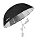 thumbnail image 3 of Selens 65 Inch Diameter Photography Studio Umbrella, Black/Silver Reflective Lighting Umbrella for Flash Light and Location Shoots, 3 of 5