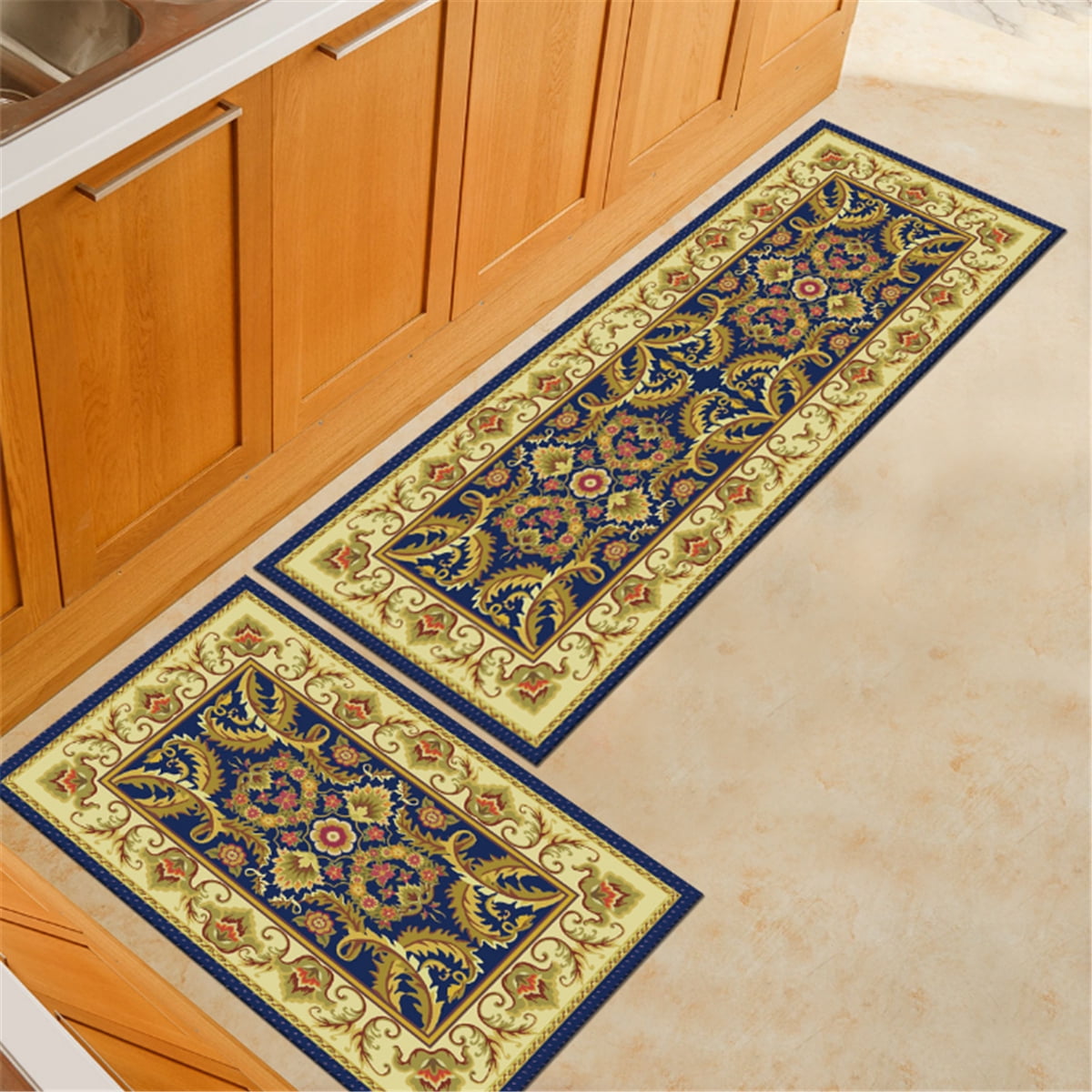 Traditional Kitchen Floor Carpet Runner Rug Modern Non Slip Hall Runner