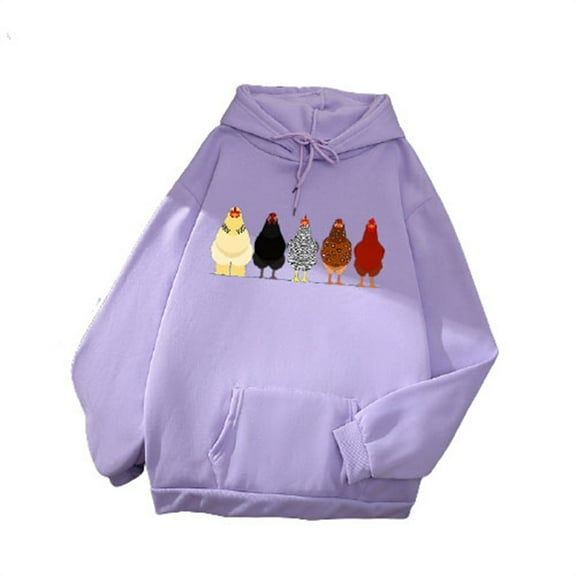 LEAVINGSUO Women's Sweatshirt Hoodie Fall Winter Fashion Casual,Women Loose Long Sleeve Sweatshirt Hooded Hoodie Sweatshirt Blouse