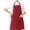 Red, variant on Apron For Men and Women Kitchen Cooking Canvas Aprons with Pockets