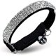 thumbnail image 1 of Collar de gato ajustable de terciopelo suave con campanas, 11.8 pulgadas para perros y gatos pequeños, collar de gato con diamante, suministros para gatos y perros, manga para el cuello para perros pe, 1 of 5