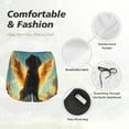 thumbnail image 4 of Bixox Women's Golden Cloud Winged Dog pattern 2 in 1 Running Shorts - Lightweight Athletic Workout Gym Yoga Shorts Liner with Pockets - Medium, 4 of 5