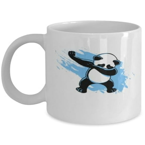 Panda 11 oz Coffee Mug - Dabbing Bear White Ceramic Gift