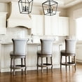 thumbnail image 6 of Maven Lane Pullman Wooden Swivel Kitchen Stool, Reclaimed Oak, Set of 4, 6 of 6
