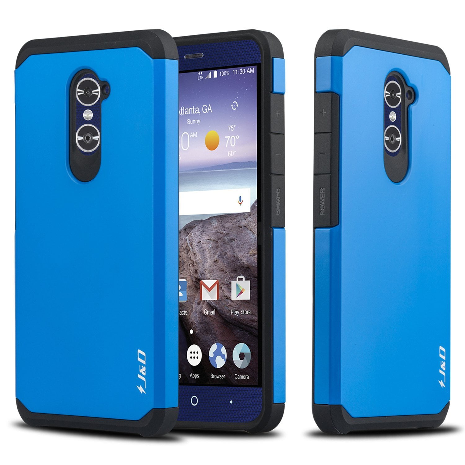 ZTE Grand X MAX 2 Case, ZTE Zmax Pro Case, J&D [Heavy Duty Protection
