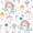 Pink Teal Yellow, variant on Erosebridal Cartoon Cloud Pattern Zipper Twin Comforter Sets with Fitted Sheet and 2 Pillowcases,Rainbow Star Print Zipper Bedding Set,Pink Teal Yellow,Reversible