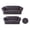 Dark Gray, variant on 2-Piece Sofa and Loveseat Slipcovers, Couch and Loveseat Covers Set, Form fit Stretch, Wrinkle Free, Furniture Protector, Sofa Covers for Living Room, Polyester Spandex (Black)