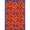Multi-color, variant on Joy Carpets Playful Patterns Crayons 7'8" x 10'9" Area Rug in Color Red