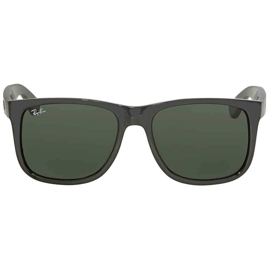Ray Ban Justin Green Classic Rectangular Men's Sunglasses RB4165F 601/71 55