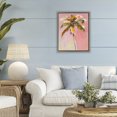 thumbnail image 3 of Stupell Industries Contemporary Pink Palm Summer Oasis Brown Floating Frame Canvas Art, 17 x 21, by The Prints Vibe, 3 of 8