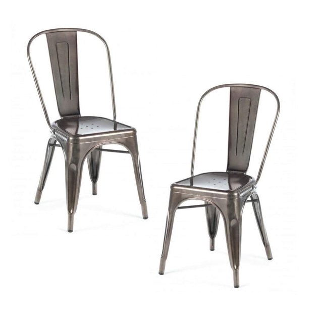 Ens. de 2 chaises sans bras Roch de Plata Décor Import Inc