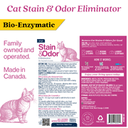 Cat Stain and Odor Eliminator: Enzyme Urine Odor Neutralizer and Stain Remover, 1 Gallon