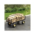 thumbnail image 2 of Qinaqin 900 Lbs Resistente Garden Carro con Removable Malla Sides Steel Utility cm de Anchoagon Ajustable Alturaandles y 10 inch Pneumatic Tires para Outdoor Lawn Camping Farm Yard, 2 of 4
