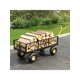 thumbnail image 2 of 900 lbs heavy-duty garden cart con removable mesh sides steel utility wagon con adjustable handles y 10-pulgada pneumatic tires para outdoor lawn camping y farm yard, 2 of 4