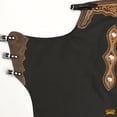 thumbnail image 3 of Hilason Western Bull Riding Chinks Chaps Adult Pro Rodeo Bronc Genuine Leather, 3 of 5