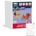 thumbnail image 4 of Joyfy 4 FT Reindeer Christmas Outdoor Yard Light Decorations,200 LED Lights Reindeer and Sleigh for Christmas Outside Lawn Decor,Warm White Light, 4 of 8