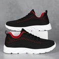 thumbnail image 2 of Men's Casual Sneakers, Men's Knit Running Shoes - Breathable Lightweight EVA Sole, Low-Top Design for Gym, Jogging & Secure Lacing, Black, Fitness Shoes Daily Wear - All-Season C/Comfortable Sneakers, 2 of 9