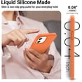 thumbnail image 3 of Compatible with iPhone 12 Case and iPhone 12 Pro Case 6.1 inch,Silky Touch Premium Soft Liquid Silicone Rubber Anti-Fingerprint Full-Body Protective Flexible Bumper Case (Marigold), 3 of 16