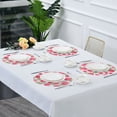 thumbnail image 7 of Round Placemat Heat Resistant & Wrinkle-Free Dining Table Decor Placemat For Home & Weddings Raspberry Pattern, 7 of 7
