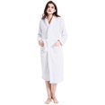 thumbnail image 1 of Womens Mens Fleece Robe Soft Plush Bathrobe Long Warm, 1 of 7