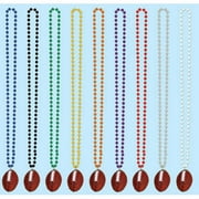 Partypro 50999-B Beads W/Football Medallion - Blue