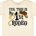 thumbnail image 4 of Inktastic Yes, This is My 1st Rodeo Cowboy Hat with Red Band, Lasso Boys or Girls Baby Bodysuit, 4 of 5