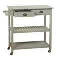 thumbnail image 7 of TMS Oregon 3-Tier Granite Top Rolling Kitchen Island with Drawers and Towel Rack, Gray, 7 of 7