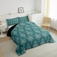 thumbnail image 3 of Castle Fairy Luxury Vintage Damask Queen Comforter Set,Bohemian Bedding Comforter Set, 3 of 8