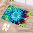 thumbnail image 5 of Tie Dye Non-Slip Polyester Office Floor Mat Carpet Rug - Machine Washable, 5 of 6