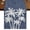 Blue, variant on Tropical Palm Tree Burlap Cotton Table Runner 16x72 Inches Long, Vintage Moss Green Exotic Botanical Plants Farmhouse Table Runners, Outdoor Dining Tablecloths Decor for Baby Shower/Party/Wedding