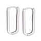 thumbnail image 1 of Pendientes para niñas, regalos minimalistas de verano, hebilla de oreja elegante Plata Zulema Pendientes de aro de mujer, 1 of 8