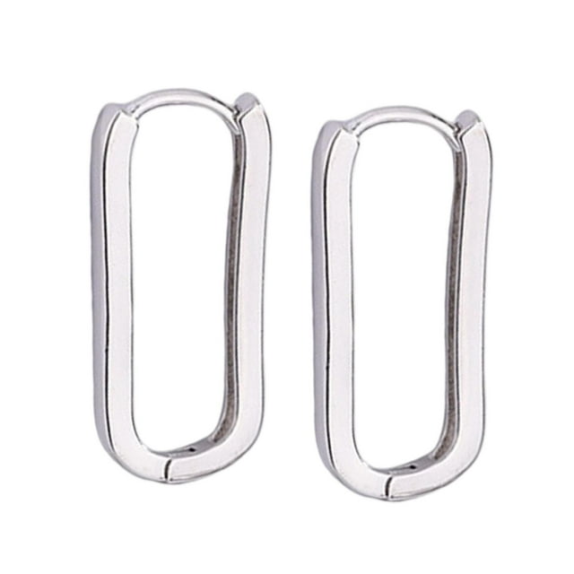 Pendientes de mujer de plata de ley S925, joyería con baño irregular, moda de verano para cumpleaños