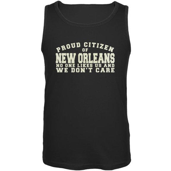 Proud No One Likes New Orleans Black Adult Tank Top - 2X-Large
