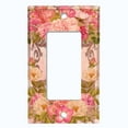 thumbnail image 5 of Metal Light Switch Plate Outlet Cover Red Pink Rose Frame Wallpaper ROS024, 5 of 13